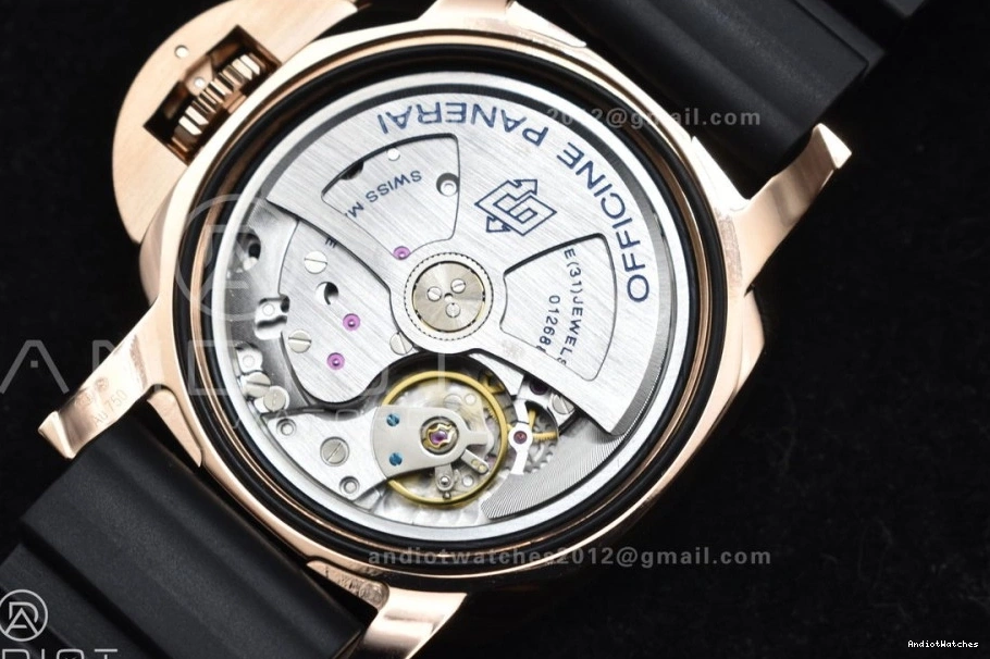 PAM2164 Submersible Dial Black WrinkleFree Best on P Rubber VSF 992 Black Edition 42mm Strap 0927